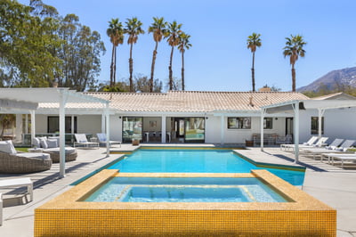 The gorgeous gold spa to warm up on those chilly desert nights.
