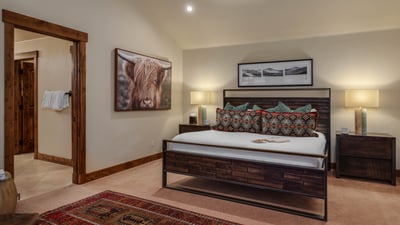 Primary bedroom on upper level