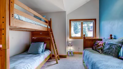 Bunk room_upper level. Bunk and twin with trundle bed