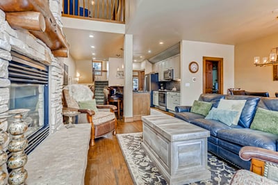 Great room opens to kitchen