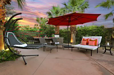 Tons of outdoor lounge space for family and friends.