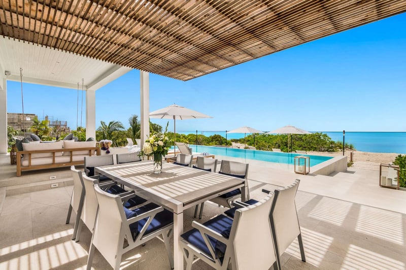 Beach Enclave Grace Bay 5 BDM Beachfront Villa