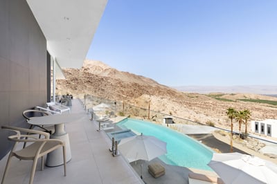 Shared balcony off bedrooms 3 & 4 with great views of the pool!