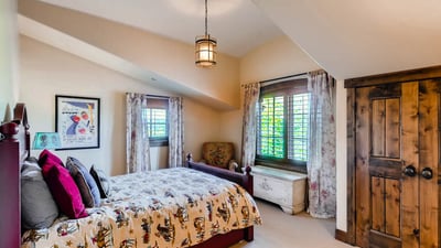 Double bed and twin trundle room 3, upper level, shares bath