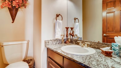 Main level powder room