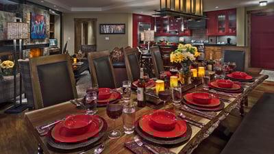 Dining room with seating for 10