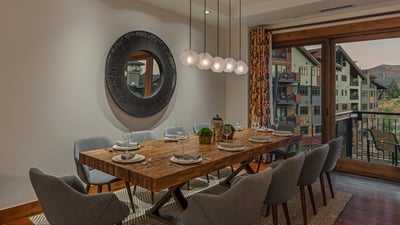 Updated dining area with seating for 10