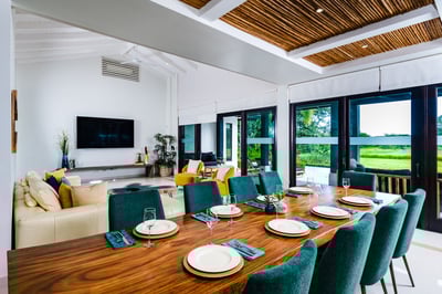 Gather around the big dining table and create long lasting memories!