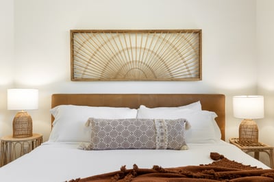 Copper: Guest bedroom three on second floor with King bed and shares a bathroom with Iron