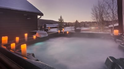 Private hot tub