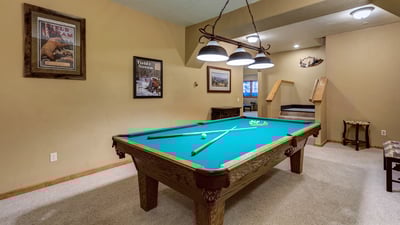 Lower level, billiards