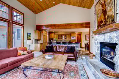 Great room open to kitchen