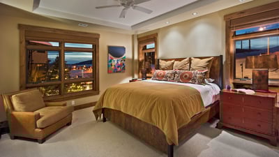Primary suite with fireplace