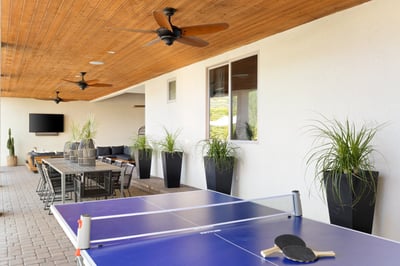 Challenge a friend to a round of ping-pong