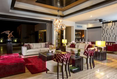 Everything in Villa Renata has it's own unique flare, including the living area