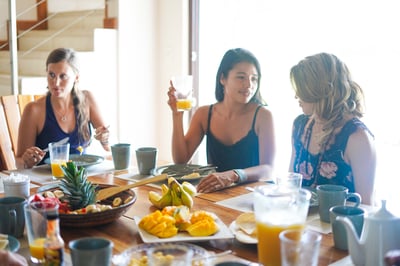 Delicious breakfast awaits.