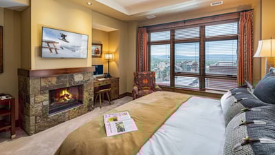 Primary suite with fireplace