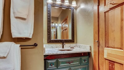 Powder bath on main level