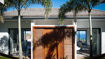 Outdoors: Tropical and lush garden, and dramatic ocean views from every parts of the property.