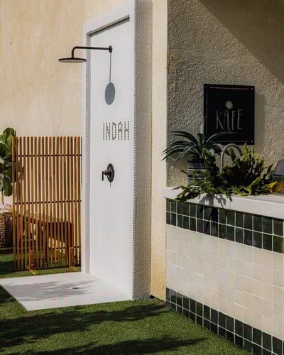 Be one with nature- shower outside