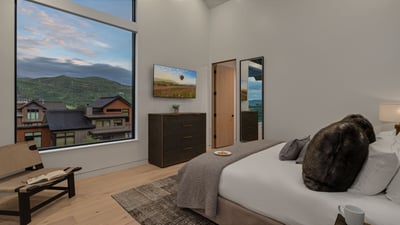 King suite on upper level