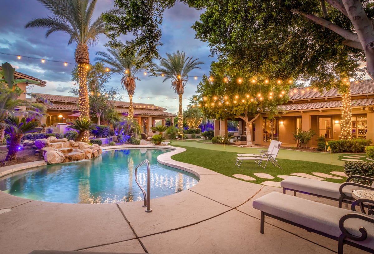 Resort Style Backyard with Heated Pool at our Scottsdale AZ Vacation Home Rental - Image 1