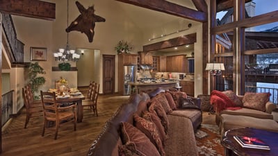 Dining area and open floor plan