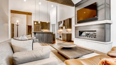 Great room open to kitchen
