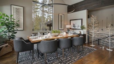Dining area with seating for 8