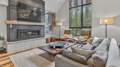 Main living room with fireplace