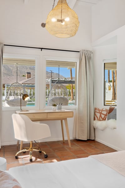 Writers desk perfect for working from home on vacation!