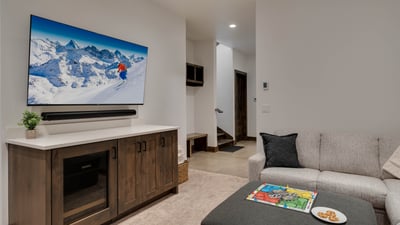 Family room with flat screen TV