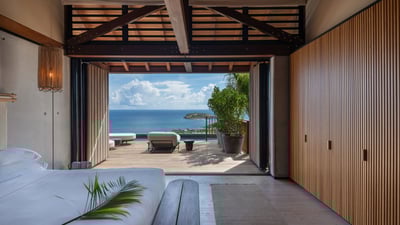 Bedroom 7: Located in the TI MANOIR&nbsp;villa. King size bed, air conditioning, dressing room, prog