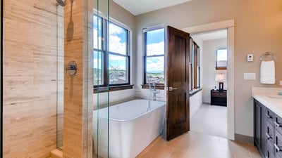Primary ensuite with soaking tub