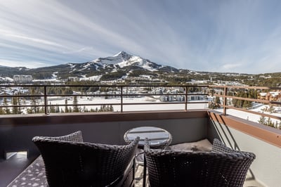 Step onto your private balcony and breathe in the crisp mountain air while taking in breathtaking pa