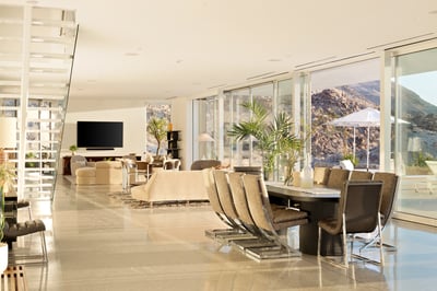 The Dream House exudes sophistication with splashes of sexy throughout both the interior furnishings