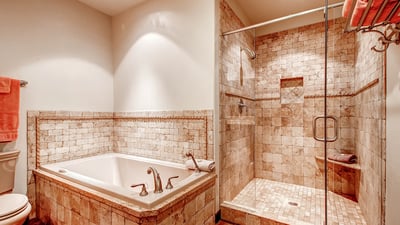 Lower level hall bath