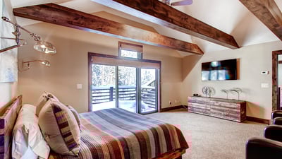 King suite on upper level