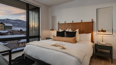 Primary bedroom on upper level