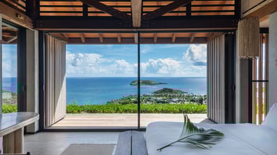 Bedroom 6: Located in the TI MANOIR&nbsp;villa. King size bed, air conditioning, dressing room, prog