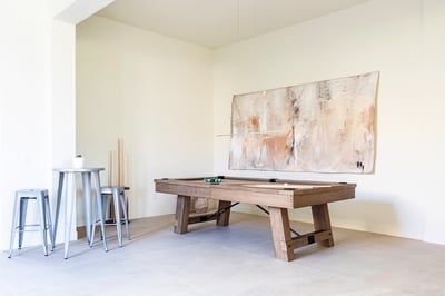 Pool table for a little friendly competition!