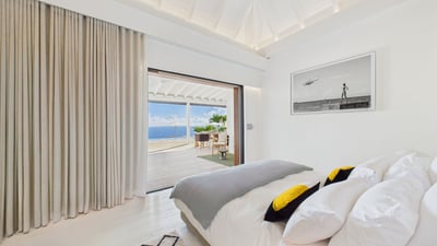 Bedroom 3: Euro-King size bed, air conditioning, programmable safe. Adjoining bathroom with shower, 