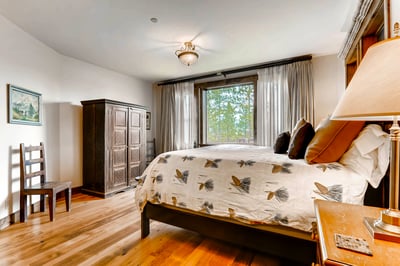 King suite on main level with views