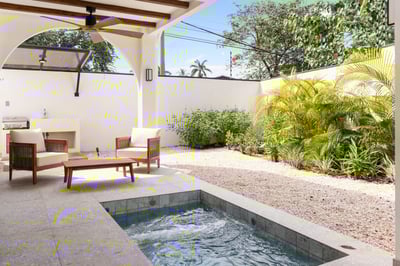 - Rejuvenate with a dip in the bubbling plunge pool in your private tropical garden
- Sit back in wi