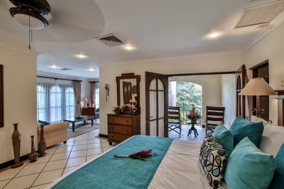#5. King Bed, Twin Bed, AC, Ceiling Fans, Living, Ensuite & Private Balcony.