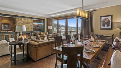 Dining area into great room